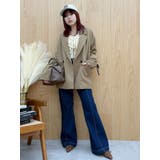 レースアップテーラードジャケット【セットアップ着用可能】 | EVRIS | 詳細画像18 