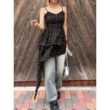 レースドッキングアシンメトリーミニワンピース | EVRIS | 詳細画像7 