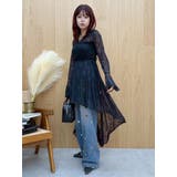 ブラック | レースイレヘムフーディワンピース | EVRIS