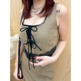 レースアップリボンビスチェ【セットアップ着用可能】 | EVRIS | 詳細画像23 