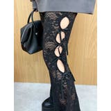 レースリボンフレアレギンス | EVRIS | 詳細画像6 