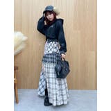 チェックドッキングロングスカート | EVRIS | 詳細画像10 