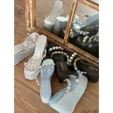 【厚底】ビジュープラットフォームサンダル | EVRIS | 詳細画像21