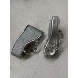 【厚底】ビジュープラットフォームサンダル | EVRIS | 詳細画像28