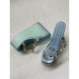 【厚底】ビジュープラットフォームサンダル | EVRIS | 詳細画像32