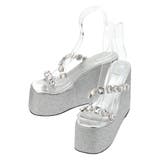 【厚底】ビジュープラットフォームサンダル | EVRIS | 詳細画像40