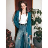 ビジューハートカッティングワイドデニムパンツ | EVRIS | 詳細画像2