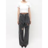 ビジューハートカッティングワイドデニムパンツ | EVRIS | 詳細画像23