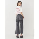 BACKスラッシュレースワイドデニムパンツ | EVRIS | 詳細画像14 