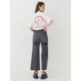 BACKスラッシュレースワイドデニムパンツ | EVRIS | 詳細画像15 