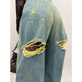 BACKスラッシュレースワイドデニムパンツ | EVRIS | 詳細画像17 