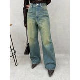 BACKスラッシュレースワイドデニムパンツ | EVRIS | 詳細画像19 