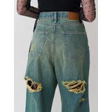 BACKスラッシュレースワイドデニムパンツ | EVRIS | 詳細画像2 