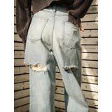 BACKスラッシュレースワイドデニムパンツ | EVRIS | 詳細画像36 