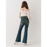 バックリボンフレアデニムパンツ 再入荷 | EVRIS | 詳細画像3