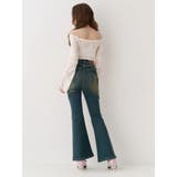 バックリボンフレアデニムパンツ 再入荷 | EVRIS | 詳細画像4