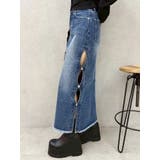 サイドビジューカットロングデニムスカート | EVRIS | 詳細画像11 