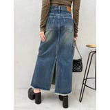 サイドビジューカットロングデニムスカート | EVRIS | 詳細画像29 