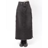 サイドビジューカットロングデニムスカート | EVRIS | 詳細画像32 