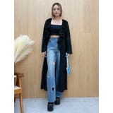 ブラック | オープンニットロングカーディガン | EVRIS