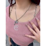 ワンポイントビジューチェーンニットトップス | EVRIS | 詳細画像17 