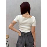 ワンポイントビジューチェーンニットトップス | EVRIS | 詳細画像28 