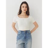 ワンポイントビジューチェーンニットトップス | EVRIS | 詳細画像4 