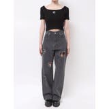 ワンポイントビジューチェーンニットトップス | EVRIS | 詳細画像44 