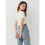 ワンポイントビジューチェーンニットトップス | EVRIS | 詳細画像6 