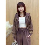 パウダーショートスウェットフーディー【セットアップ着用可能】 | EVRIS | 詳細画像21 