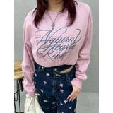 オーバーサイズラインストーングラフィックロンT 春夏 防寒対策 | EVRIS | 詳細画像26