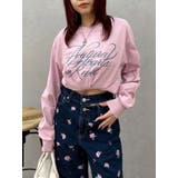 オーバーサイズラインストーングラフィックロンT 春夏 防寒対策 | EVRIS | 詳細画像27