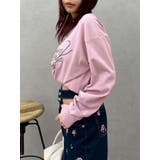 オーバーサイズラインストーングラフィックロンT 春夏 防寒対策 | EVRIS | 詳細画像28