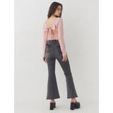 バックリボンスクエアネックリブトップス | EVRIS | 詳細画像19