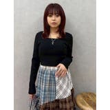 バックリボンスクエアネックリブトップス | EVRIS | 詳細画像24