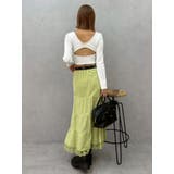 バックリボンスクエアネックリブトップス | EVRIS | 詳細画像36