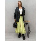 バックリボンスクエアネックリブトップス | EVRIS | 詳細画像37