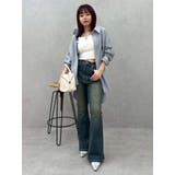 バックリボンスクエアネックリブトップス | EVRIS | 詳細画像40