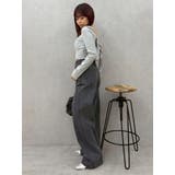 バックリボンスクエアネックリブトップス | EVRIS | 詳細画像46