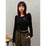 ブラック | オフショルフーディトップス | EVRIS