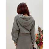 ワンポイントロゴショートパーカー【セットアップ着用可能】 | EVRIS | 詳細画像18 