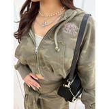 ワンポイントロゴショートパーカー【セットアップ着用可能】 | EVRIS | 詳細画像8 