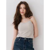 アイボリー | ラメクロップドキャミソール 春夏服 キラキラ | EVRIS
