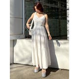 バックリボンティアードキャミロングワンピース | EVRIS | 詳細画像23 