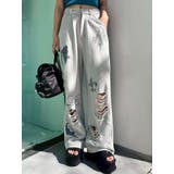 グラフィックデザインワイドパンツ | EVRIS | 詳細画像13 