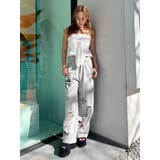 グラフィックデザインワイドパンツ | EVRIS | 詳細画像17 