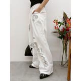 グラフィックデザインワイドパンツ | EVRIS | 詳細画像25 