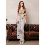 グラフィックデザインワイドパンツ | EVRIS | 詳細画像4 