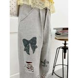 グラフィックデザインワイドパンツ | EVRIS | 詳細画像6 