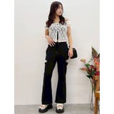 ビジューカッティングスウェットフレアパンツ | EVRIS | 詳細画像12 